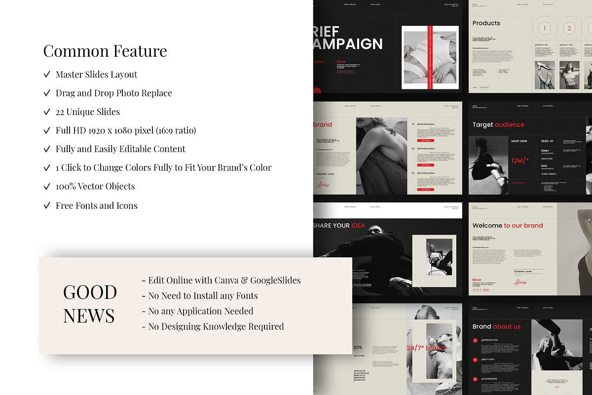 REVE | Brief Campaign Presentation, a Presentation Template by Studio Temply (Photo 4 of 12)