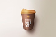 Paper Cup Mockup, a Product Mockup by MockupCraft (Thumbnail 4 of 7)