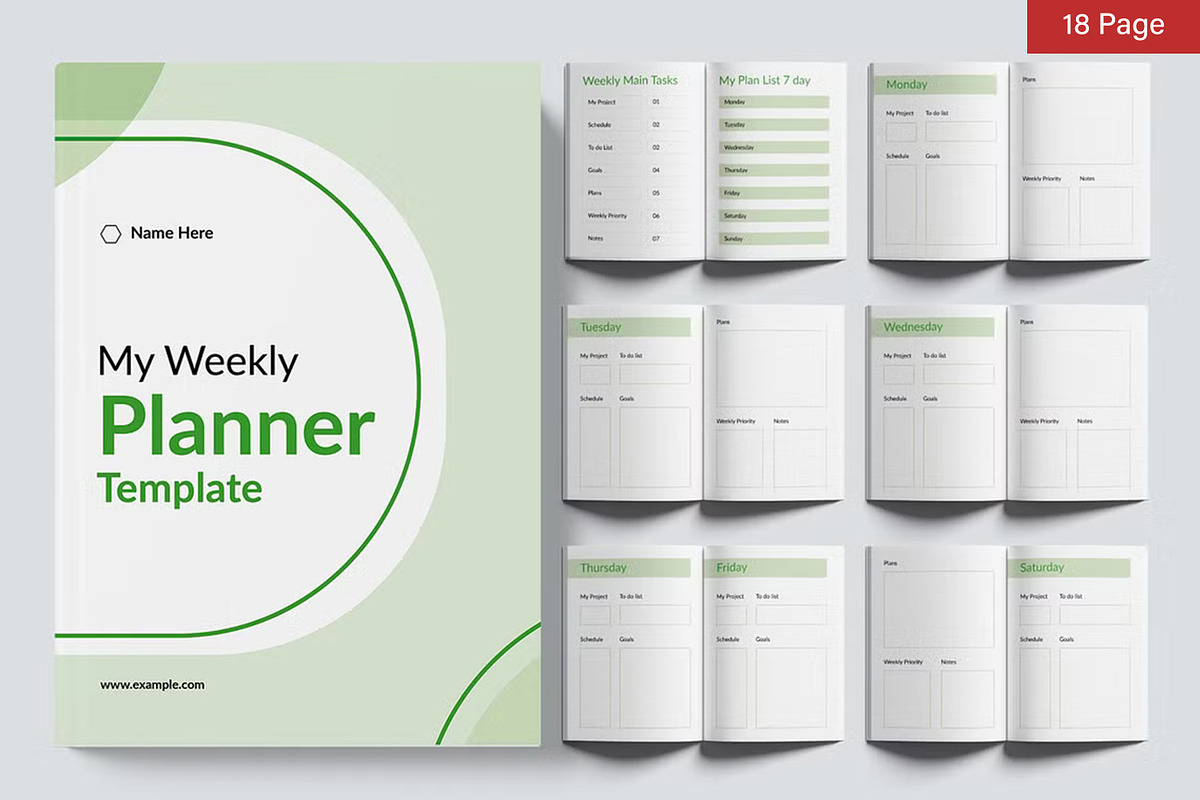 Planner Template Bundle, a Stationery Template by ContestDesign (Photo 29 of 39)
