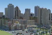 Realistic Lowpoly Simple City VR/AR, an Environmental 3D Model by NOMODOL (Thumbnail 4 of 59)