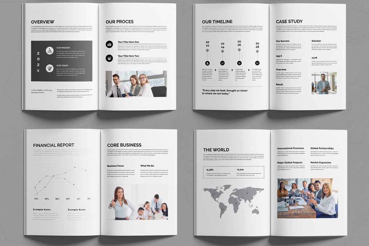 Company Profile Layout, a Brochure Template by MightyDesign (Photo 3 of 6)