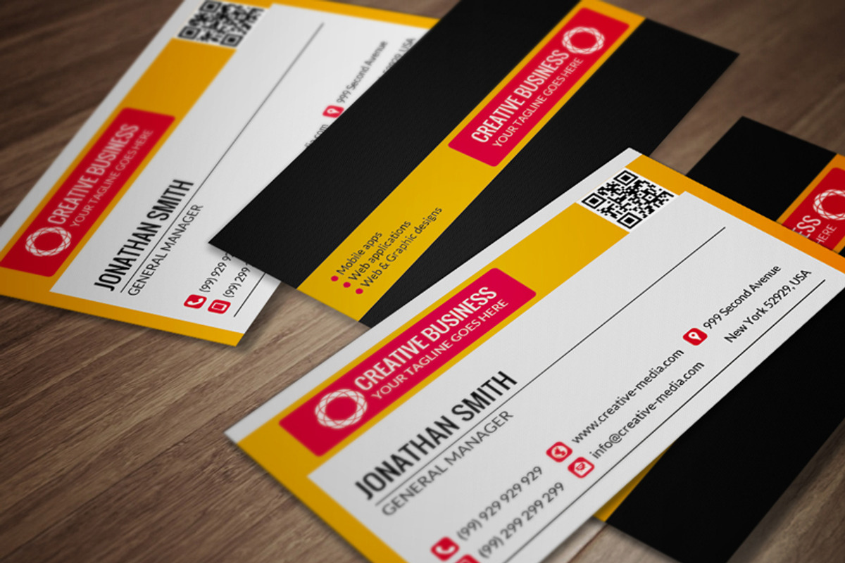 Corporate Business Card CM077, a Business Card Template by annozio (Photo 1 of 4)