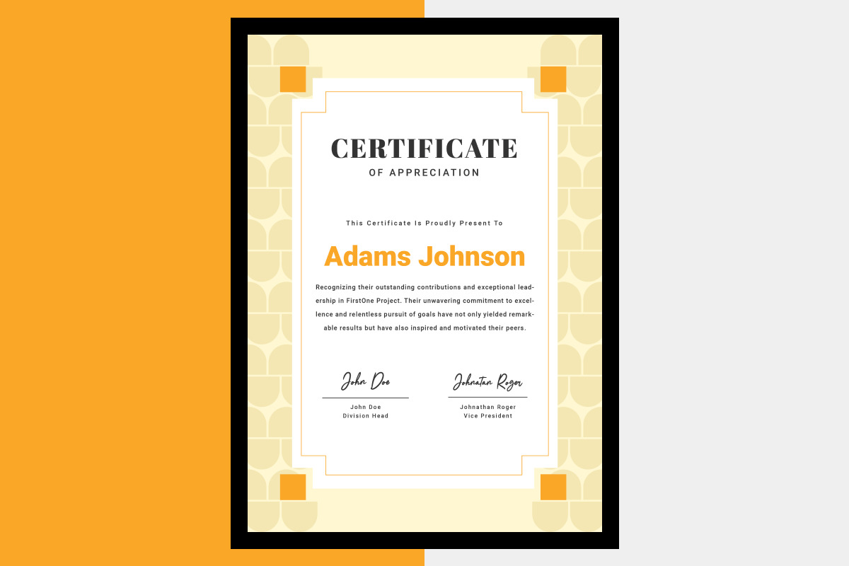 Certificate of Appreciation Template, a Stationery Template by twinstd (Photo 3 of 3)