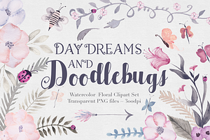 Doodlebug Clipart Set