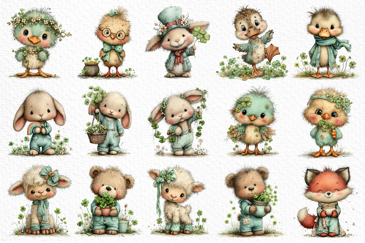 Whimsical St Patrick's Day Clipart, an Illustration by Craft Nest (Photo 6 of 11)
