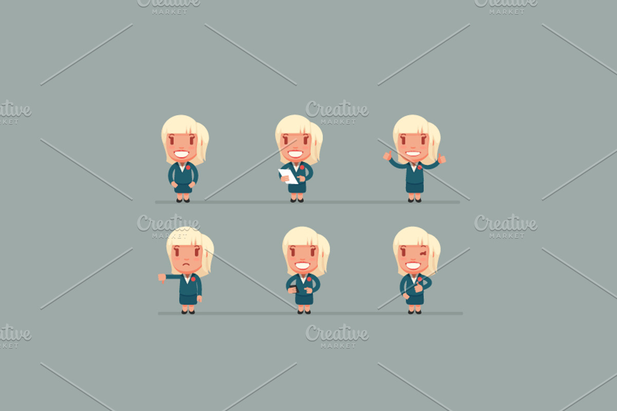 Business people poses: Woman, a Person Illustration by Beatriz Gascón (Photo 1 of 3)