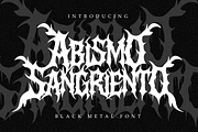 Abismo Sangriento - Black Metal Font, a Blackletter Font by Masyafi Studio (Thumbnail 1 of 6)