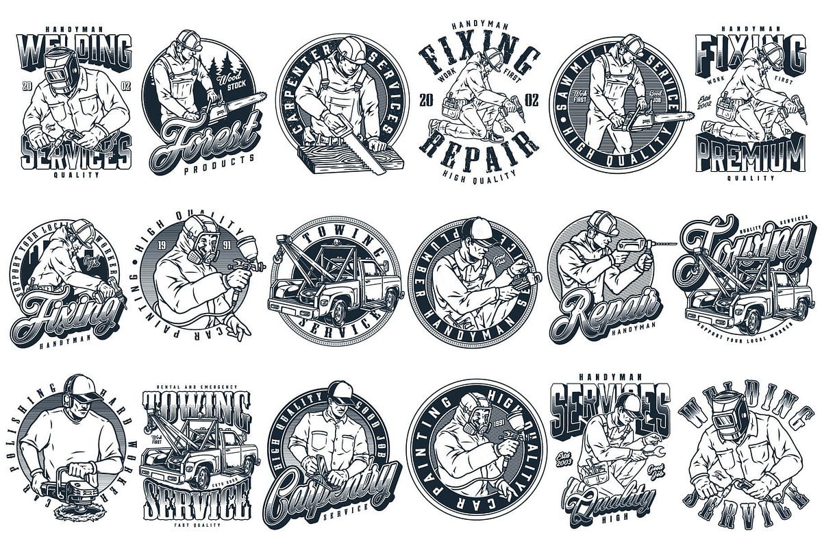 Handymen t-shirt designs, a Branding & Logo Template by DGIM studio (Photo 10 of 12)