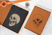 22 Halloween Skull Stamp Brushes, a Brush Add-On by vectstudio (Thumbnail 9 of 10)