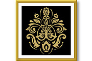 Damask Vector Oriental Pattern, a Decorative Illustration by FineArtStudio (Thumbnail 3 of 3)