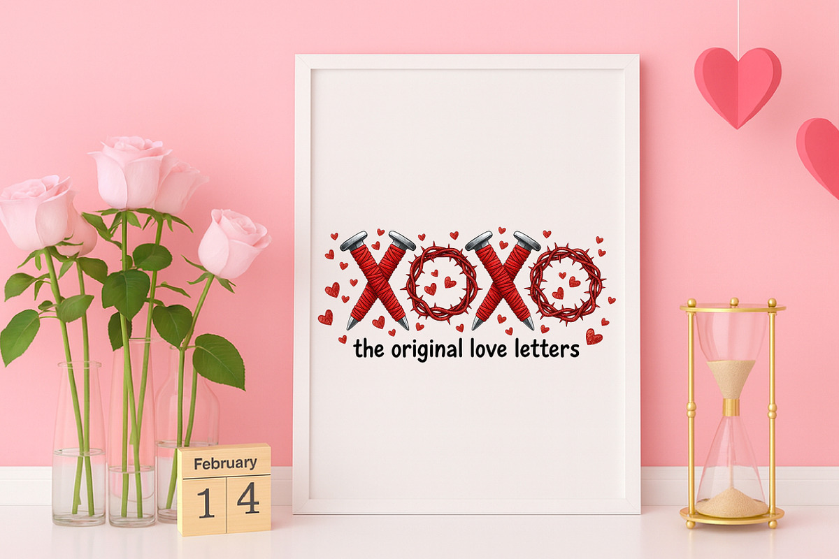 Faux Yarn Xoxo The Original Love PNG, an Illustration by Canvas Craft (Photo 4 of 7)