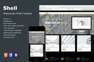 Shell - Multipurpose HTML5 Template