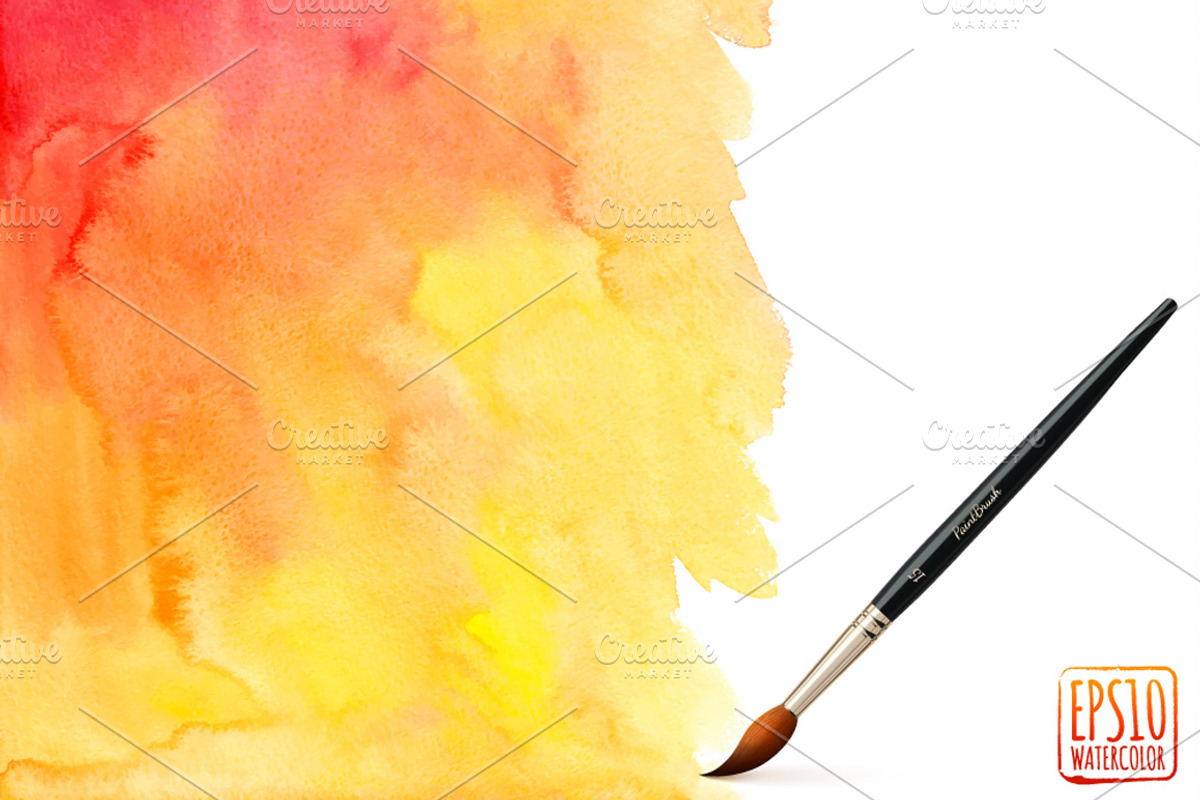 Bright watercolor backgrounds set preview 4