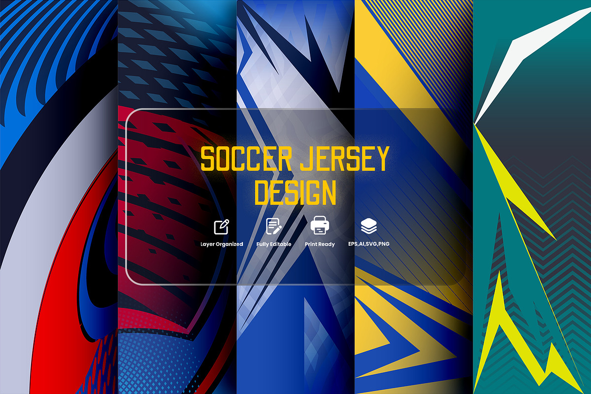 Soccer & Football Uniform Design, a Sport Illustration by samsulpassive (Photo 1 of 4)