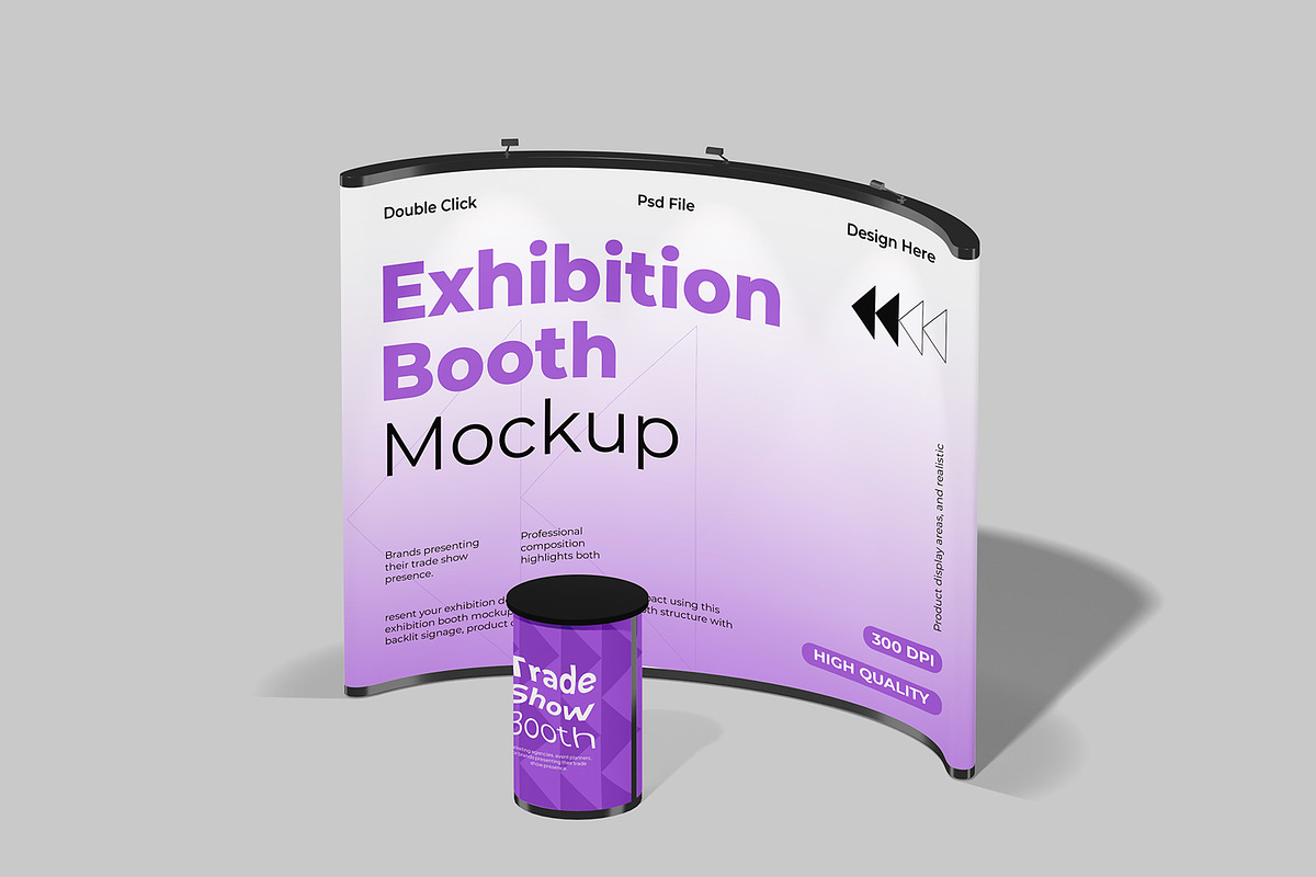 Exhibition Booth Mockup, an Advertising Mockup by Permadi Creative (Photo 5 of 5)