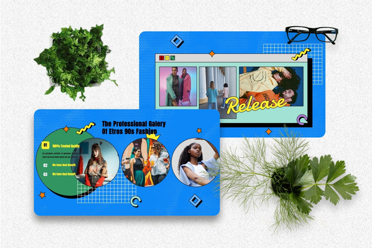 Etros - 90s Style Keynote, a Presentation Template by Dhabee (Photo 2 of 7)