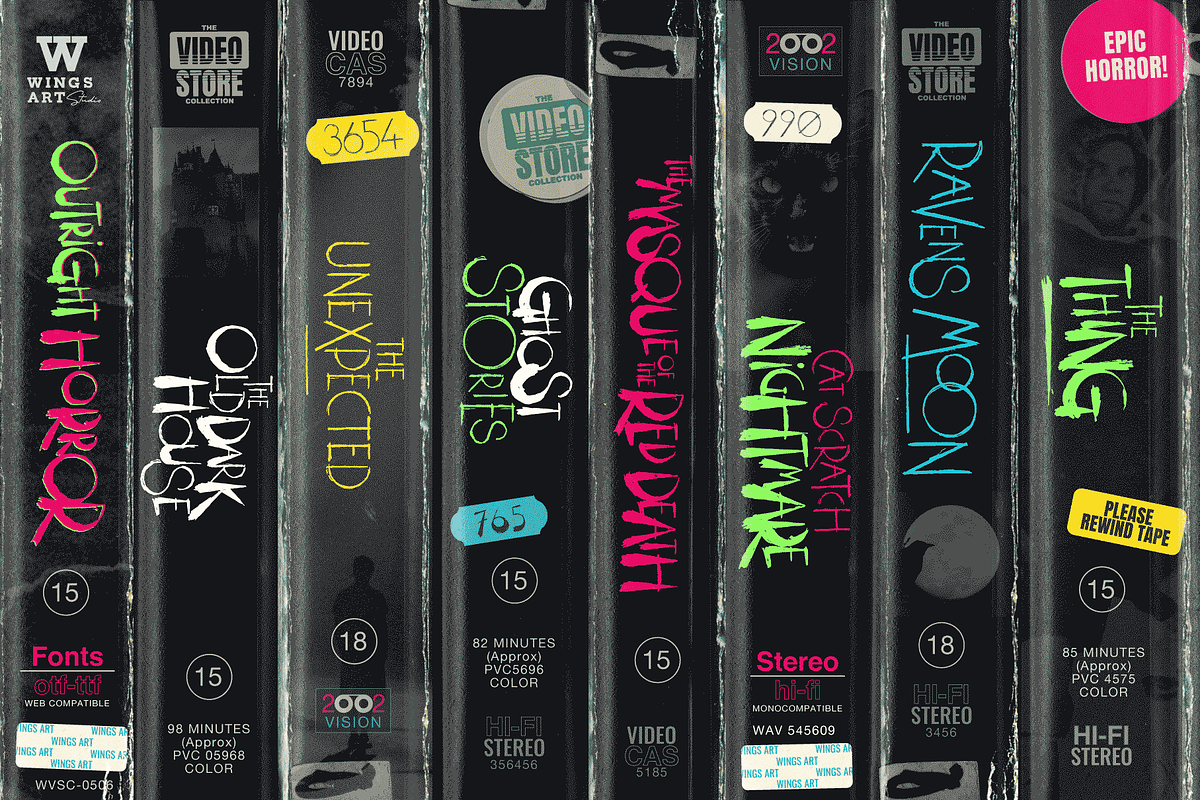 Outright Horror: Halloween Font, a Handwritten Font by Wingsart Studio (Photo 2 of 16)