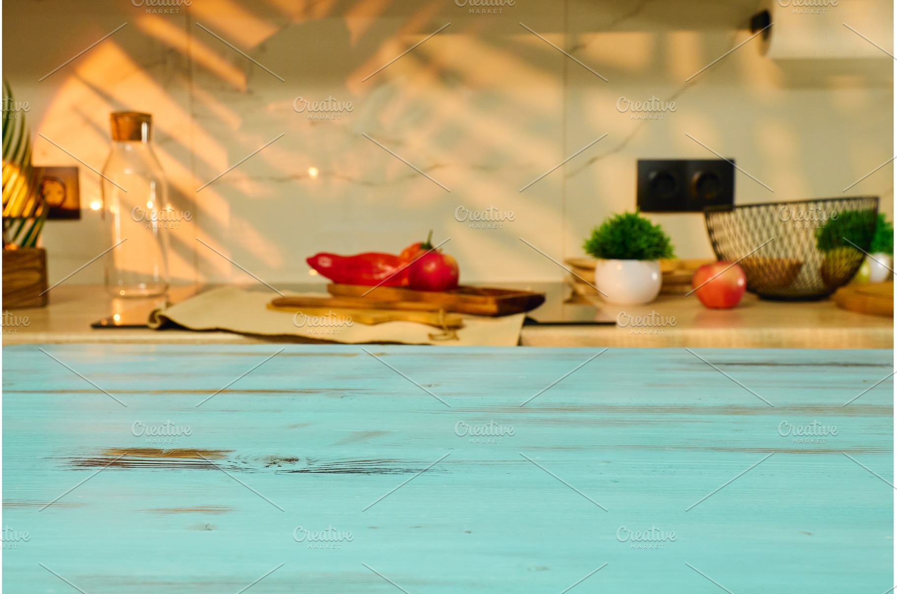 Bright kitchen scene with fresh, a Food & Drink Photo by darksoul72