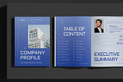 Gradient Minimalist Company Profile, a Brochure Template by Neermana (Thumbnail 2 of 12)