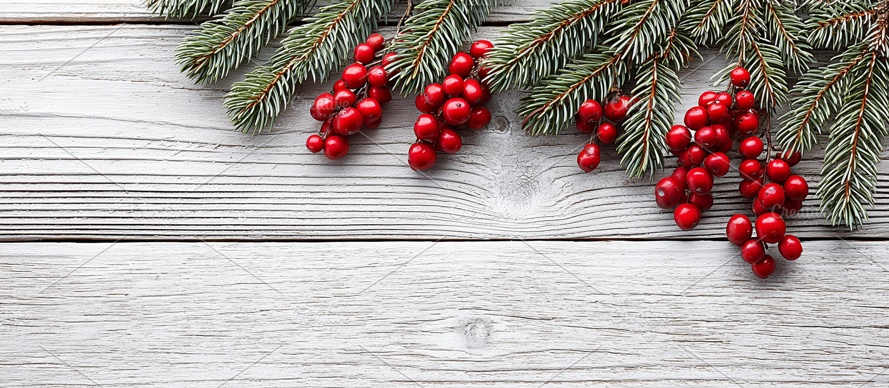 Christmas red berries and evergreen, a Holiday Photo by MistyDay