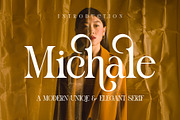 Michale Modern Serif Typeface, a Serif Font by Alfinart (Thumbnail 1 of 10)