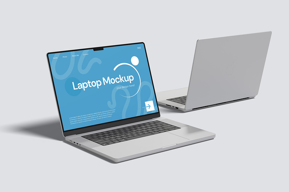 Laptop Mockup, a Device Mockup by graphicsecond (Photo 4 of 5)