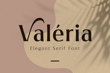 Valeria - Elegant Serif, a Serif Font by Arterfak Project