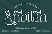 Anbittah Serif Fonts, a Serif Font by mahstudios (Thumbnail 1 of 13)