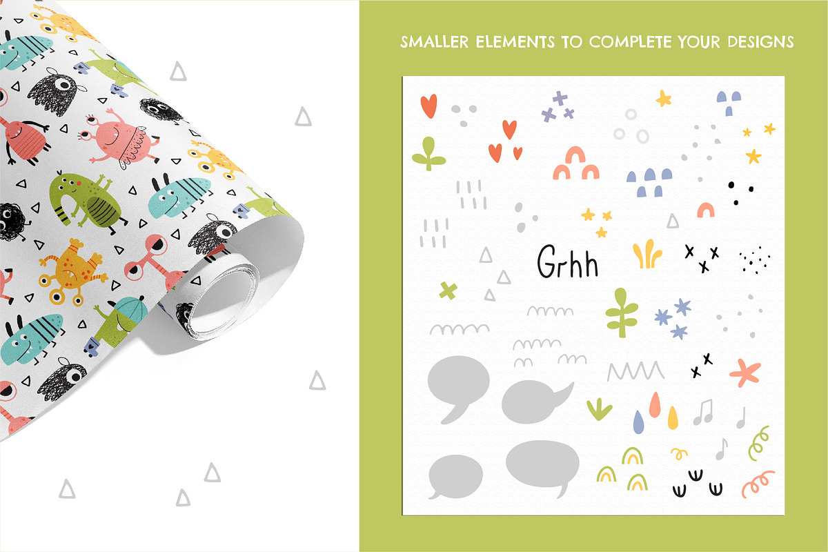 Monsters kids clipart collection, an Animal Illustration by Leysan Shayak (Photo 13 of 15)