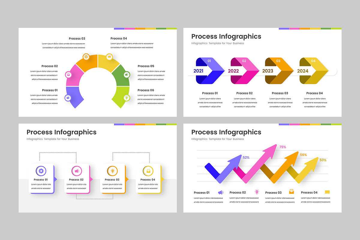 PROCESS - Infographic Google Slides, a Presentation Template by rgbryand