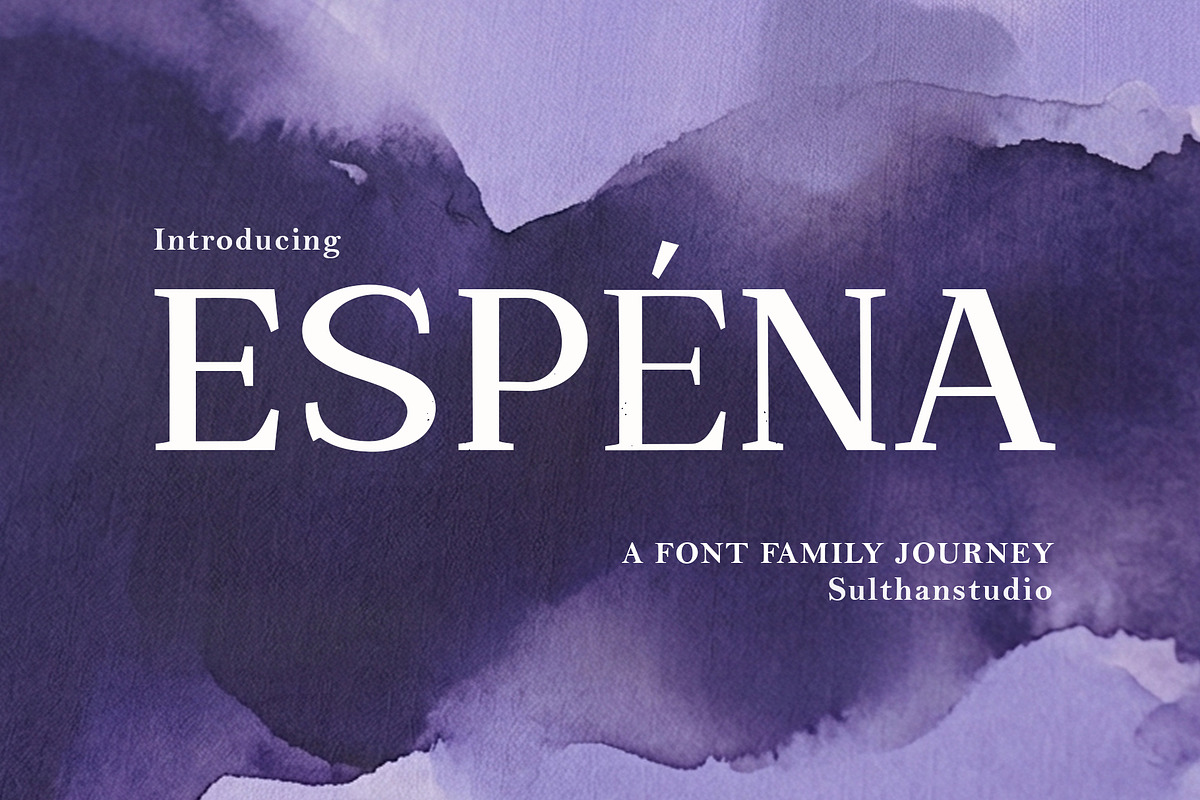 Espena, a Serif Font by Sulthan Studio (Photo 1 of 14)
