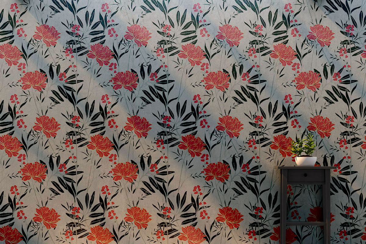 12JPG/EPS Tropical floral pattern, a Pattern Graphic by Theraphosath (Photo 10 of 22)