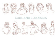 MODERN ANTIQUE vector gods bundle, an Illustration by Lena Nikolaeva (Thumbnail 7 of 14)