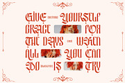 Nocthira Blackletter Font, a Blackletter Font by Heinzel Std (Thumbnail 5 of 10)