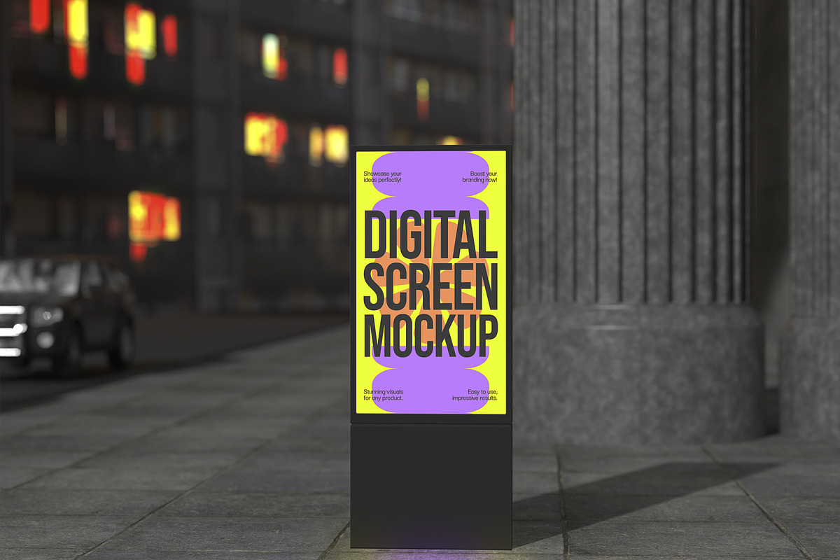 Digital Screen Mockup, an Advertising Mockup by Unerispace (Photo 2 of 3)