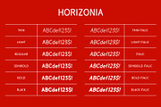 Horizonia - Sans Serif Font, a Serif Font by Pikgura (Thumbnail 3 of 6)