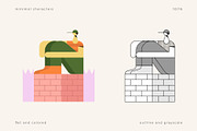Minimal Character Set, a Person Illustration by Léo Alexandre (Thumbnail 11 of 18)