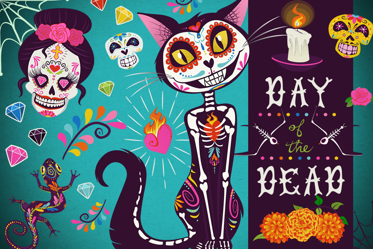 Day of the Dead Collection, a Decorative Illustration by Dapper Dudell (Photo 1 of 4)