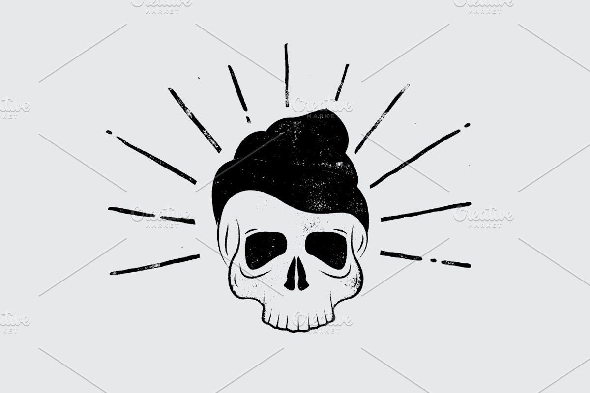 Textured Skull, a Texture Illustration by S.Daniels Designs