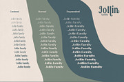 Jollin Family - Variable Font, a Sans Serif Font by creativemedialab (Thumbnail 3 of 13)