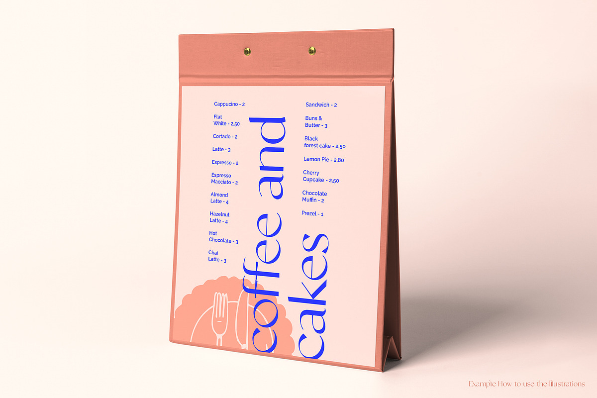 Cafe & Bakery illustrated icons, a Food Illustration by Annakaroline (Photo 5 of 7)