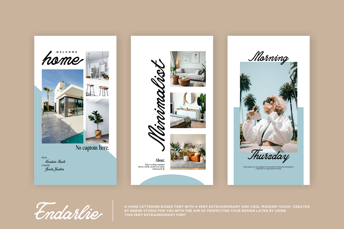 Endarlie, a Script Font by ngene (Photo 6 of 9)