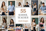 School Teacher Stock Photo Bundle, a Person Photo by Selenique Studio (Thumbnail 1 of 8)