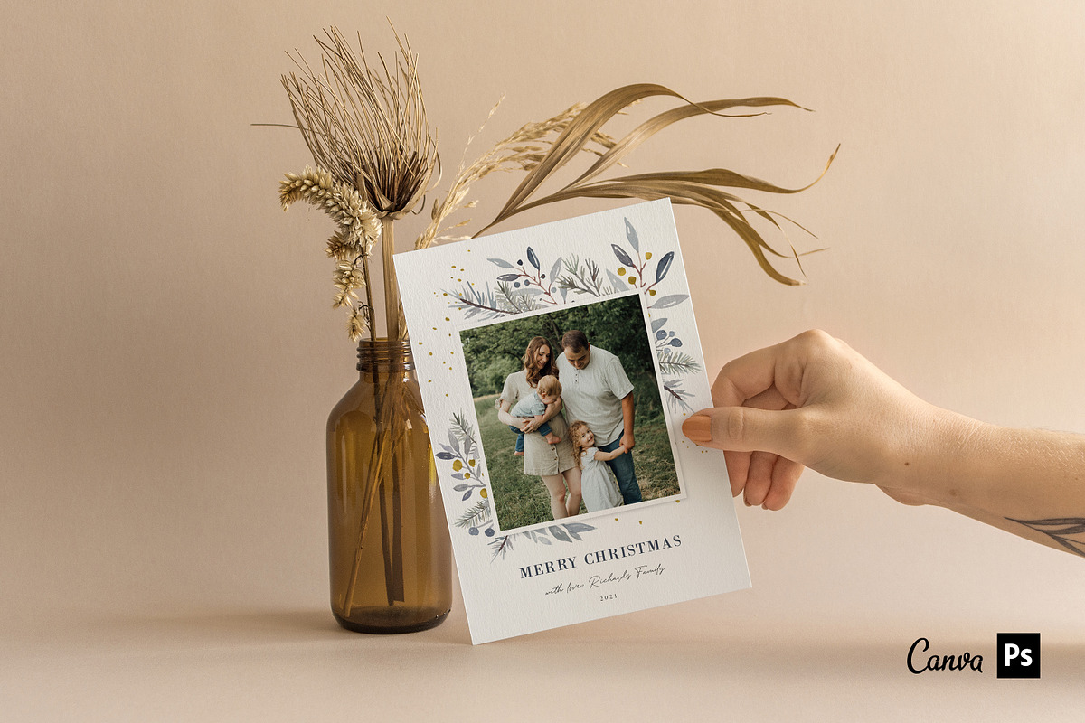 Christmas Card Template CD308, an Invitation Template by Salsal Design (Photo 5 of 5)