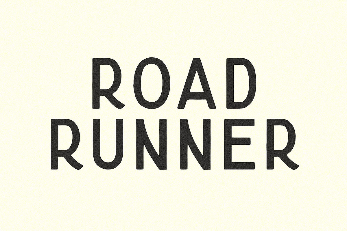 Road Runner I A Classic Sans Serif, a Sans Serif Font by Taylor Penton (Photo 2 of 4)
