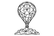 Hot Air Balloon Silhouette Bundle, an Object Illustration by Gaye Art (Thumbnail 16 of 31)