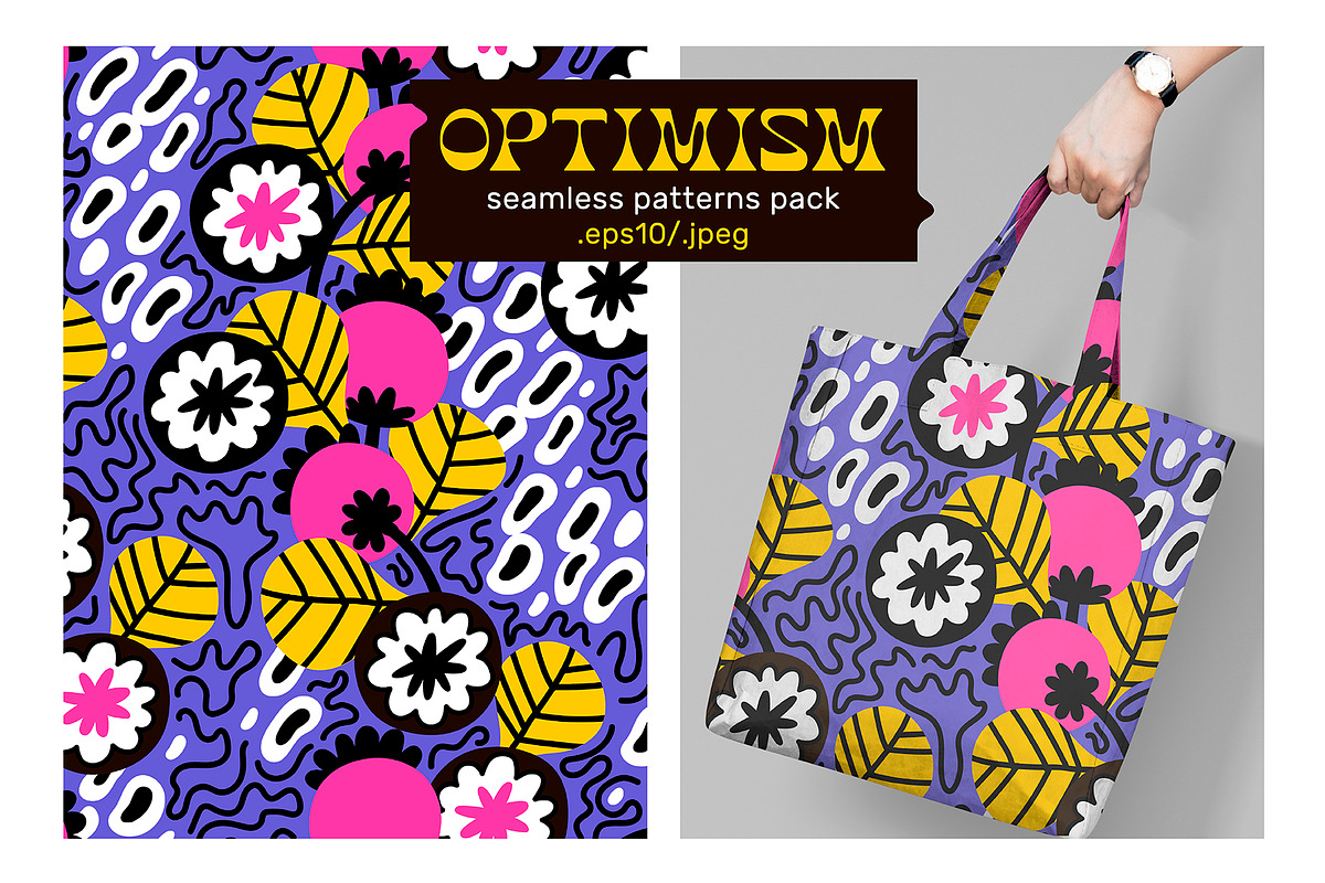 OPTIMISM | patterns pack, a Pattern Graphic by Nastya Tkachova (Photo 4 of 6)