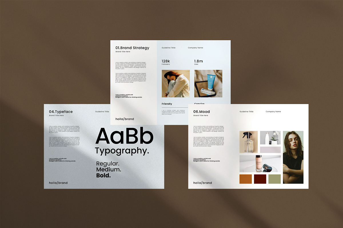Brand Identity Guidelines Template, a Brochure Template by Studio Industry (Photo 8 of 12)