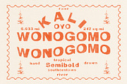 Wonogomo - Display type, a Handwritten Font by Southerntown (Thumbnail 1 of 3)