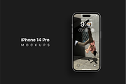 iPhone 14 Pro Mockups, an iPhone Mockup by Ui Markets (Thumbnail 2 of 13)